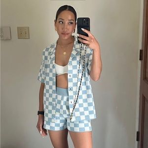 Oak & Fort Checkered Two Piece Coordinate